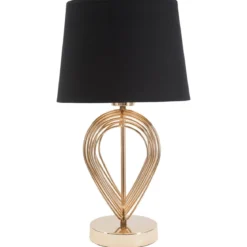 Lampa stołowa ze złotym zdobieniem MAXT