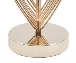 Lampa stołowa ze złotym zdobieniem MAXT