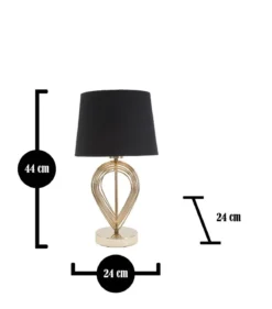 Lampa stołowa ze złotym zdobieniem MAXT