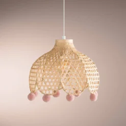 Lampa sufitowa CAMPAGNE, bambusowa, Ø 28 cm