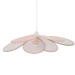 Lampa sufitowa kwiat Okai, różowa, 64 x 18 x 64 cm