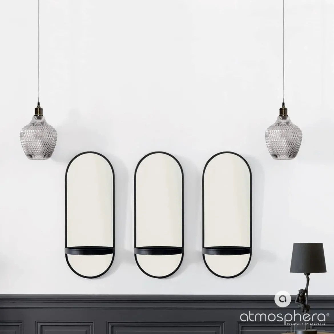 Lampa sufitowa szklana OMAHA, 25 cm