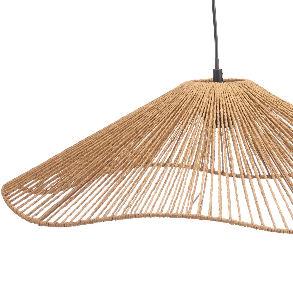 Lampa sufitowa VELTO pleciony klosz, 55 cm