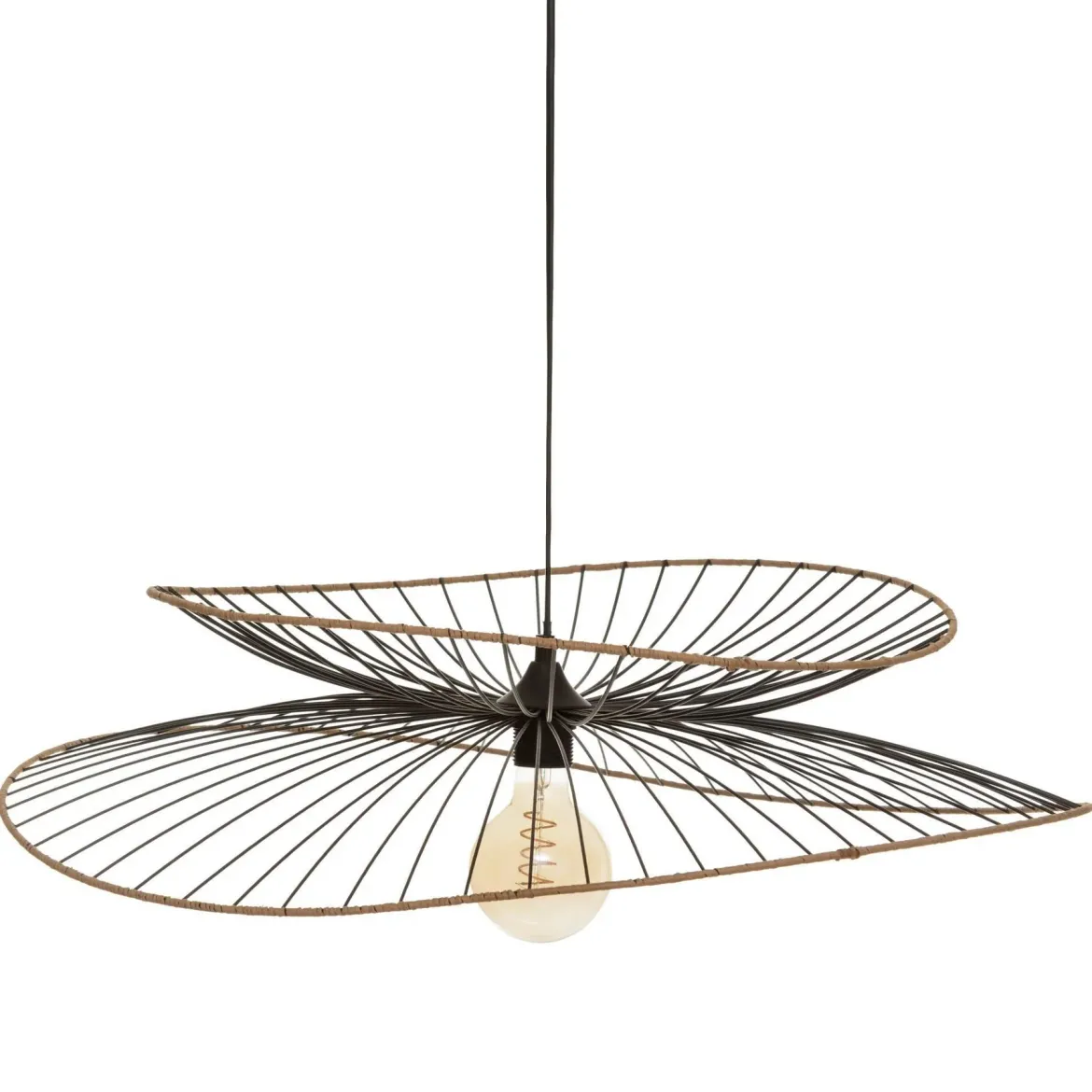 Lampa wisząca ALARA z metalowym kloszem, Ø 69 cm