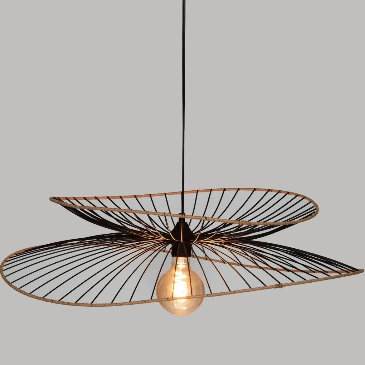 Lampa wisząca ALARA z metalowym kloszem, Ø 69 cm