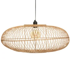 Lampa wisząca bambusowa LOREN, Ø 60 cm