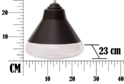 Lampa wisząca, czarna, Ø 25 cm