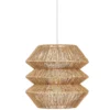 Lampa wisząca nad stół LIZA klosz z plecionki juta, Ø 38 cm