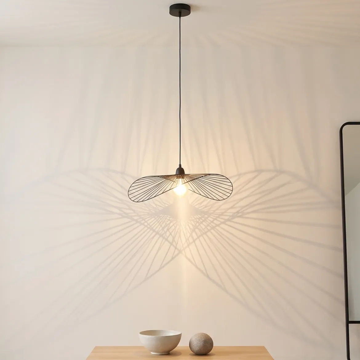 Lampa wisząca nad stół, metalowa ADELIA, Ø 58 cm