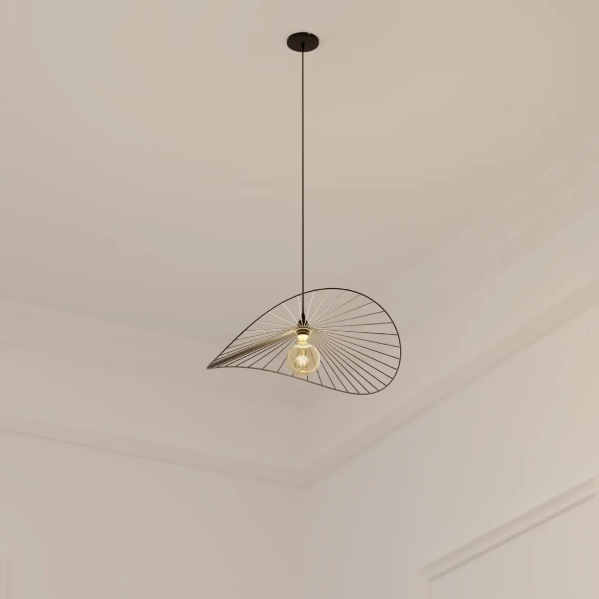 Lampa wisząca nad stół, metalowa ADELIA, Ø 58 cm