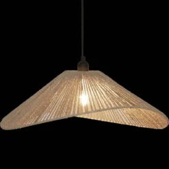 Lampa wisząca nad stół MYHA pleciony klosz, 58 cm