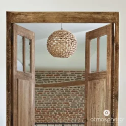 Lampa wisząca SAND z kloszem z hiacyntu, Ø 38 cm