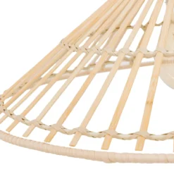 Lampa wisząca stożek MAHE, Ø 36 cm, naturalny bambus