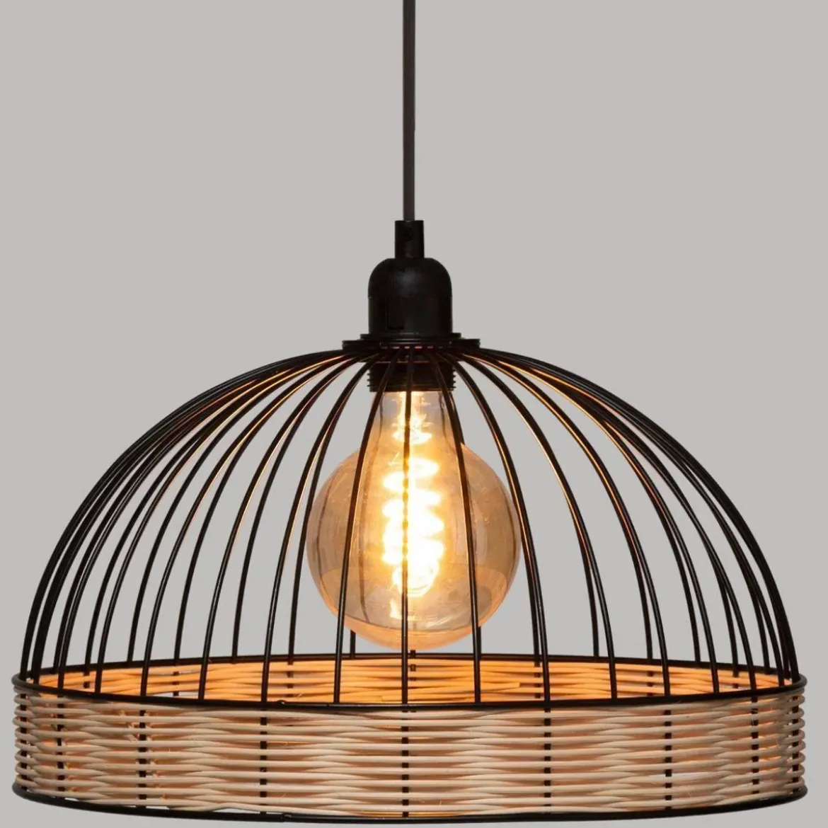 Lampa wisząca SUWA z metalowym kloszem, Ø 35 cm