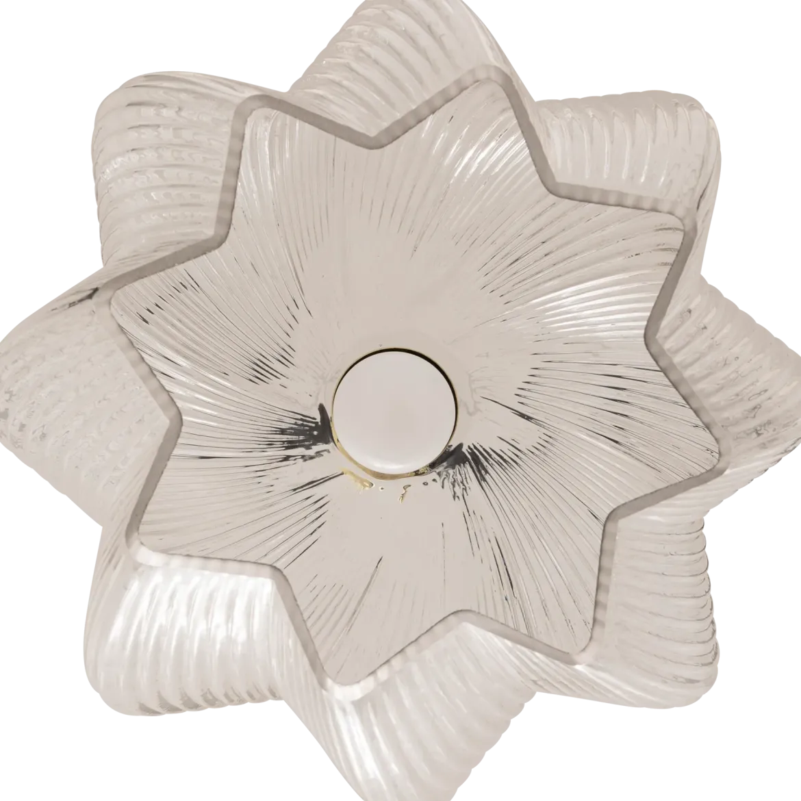 Lampa wisząca szklany klosz PHYLAS kwiat, Ø 27,5 cm