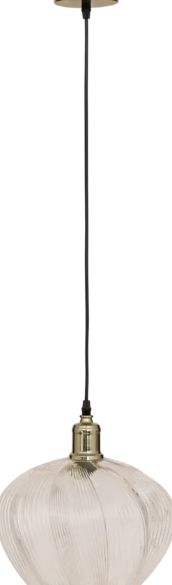 Lampa wisząca szklany klosz PHYLAS kwiat, Ø 27,5 cm