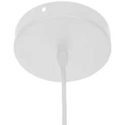 Lampa wisząca TINA, abażur bouclé, Ø 37 cm