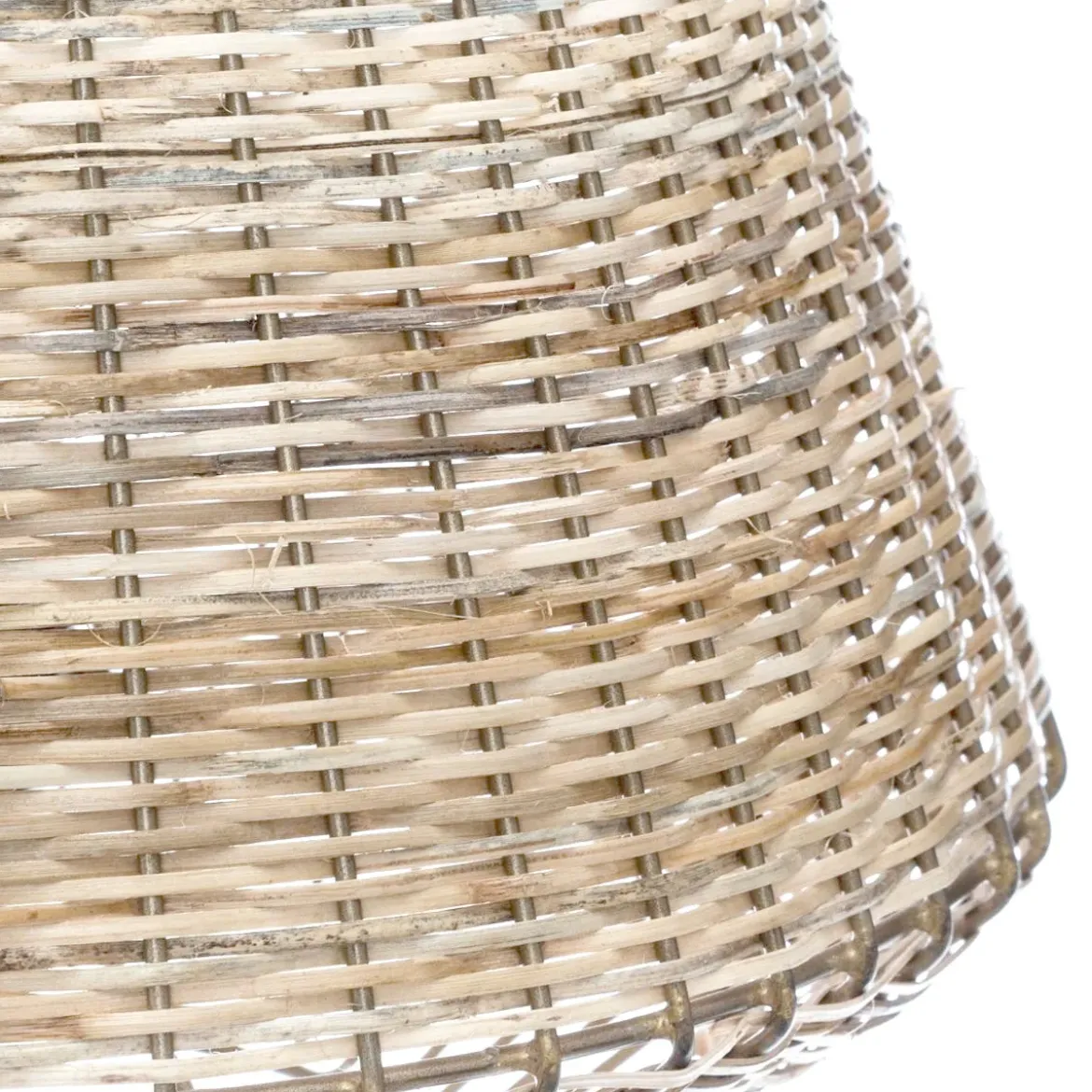 Lampa z wikliny i metalu CHERAW, 33,5 cm