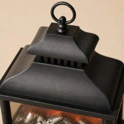 Lampion kominkowy LED, 13,5 x 25,5 x 37 cm