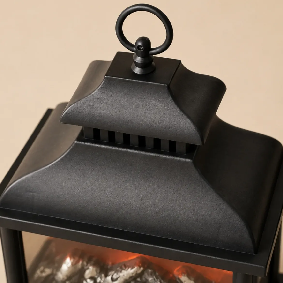 Lampion kominkowy LED, 13,5 x 25,5 x 37 cm
