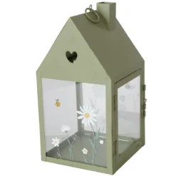 Lampion metalowy domek HONEY, wys. 27 cm