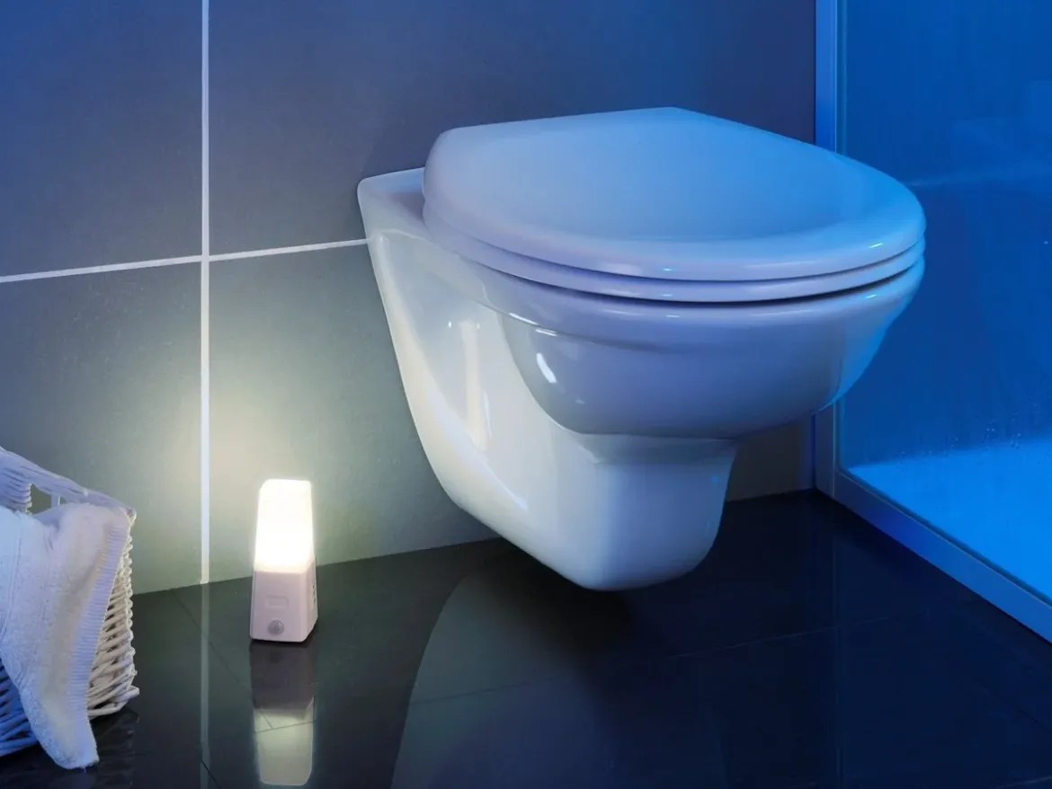 Lampka nocna LED z sensorem ruchu, 2w1 - 2 sztuki