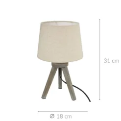 Lampka nocna na trójnogu MINI LIN, 31 cm