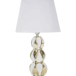 Lampka nocna z ceramiczną podstawą Ø 28 cm