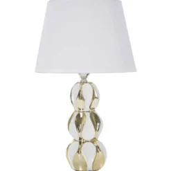 Lampka nocna z ceramiczną podstawą Ø 28 cm