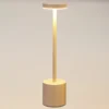 Lampka stołowa LED z ładowalną baterią, metal, 34 cm