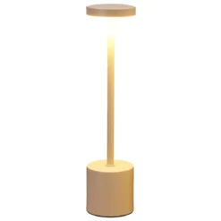 Lampka stołowa LED z ładowalną baterią, metal, 34 cm