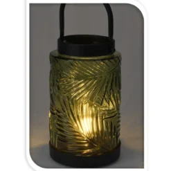 Latarenka LED, kolorowe szkło, 26 cm