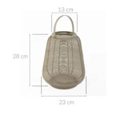 Latarenka metalowa MINIMAL, wys. 28 cm