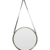 Lusterko kosmetyczne, wiszące, dekoracyjne, okrągłe, 42 cm