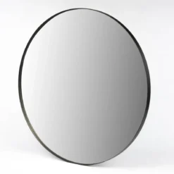 Lustro okrągłe NOOR, metalowa rama, Ø 80 cm