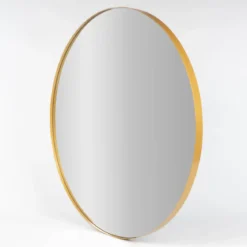 Lustro okrągłe NOOR, metalowa rama, Ø 80 cm