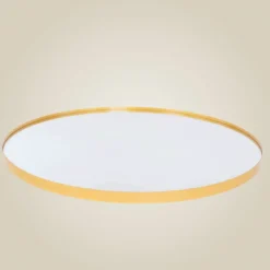 Lustro okrągłe NOOR, metalowa rama, Ø 80 cm