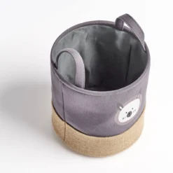 Materiałowy kosz z uszami do przenoszenia, Ø 25 cm