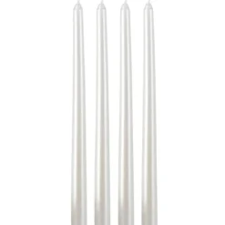 Metaliczne świece stołowe, 30 cm