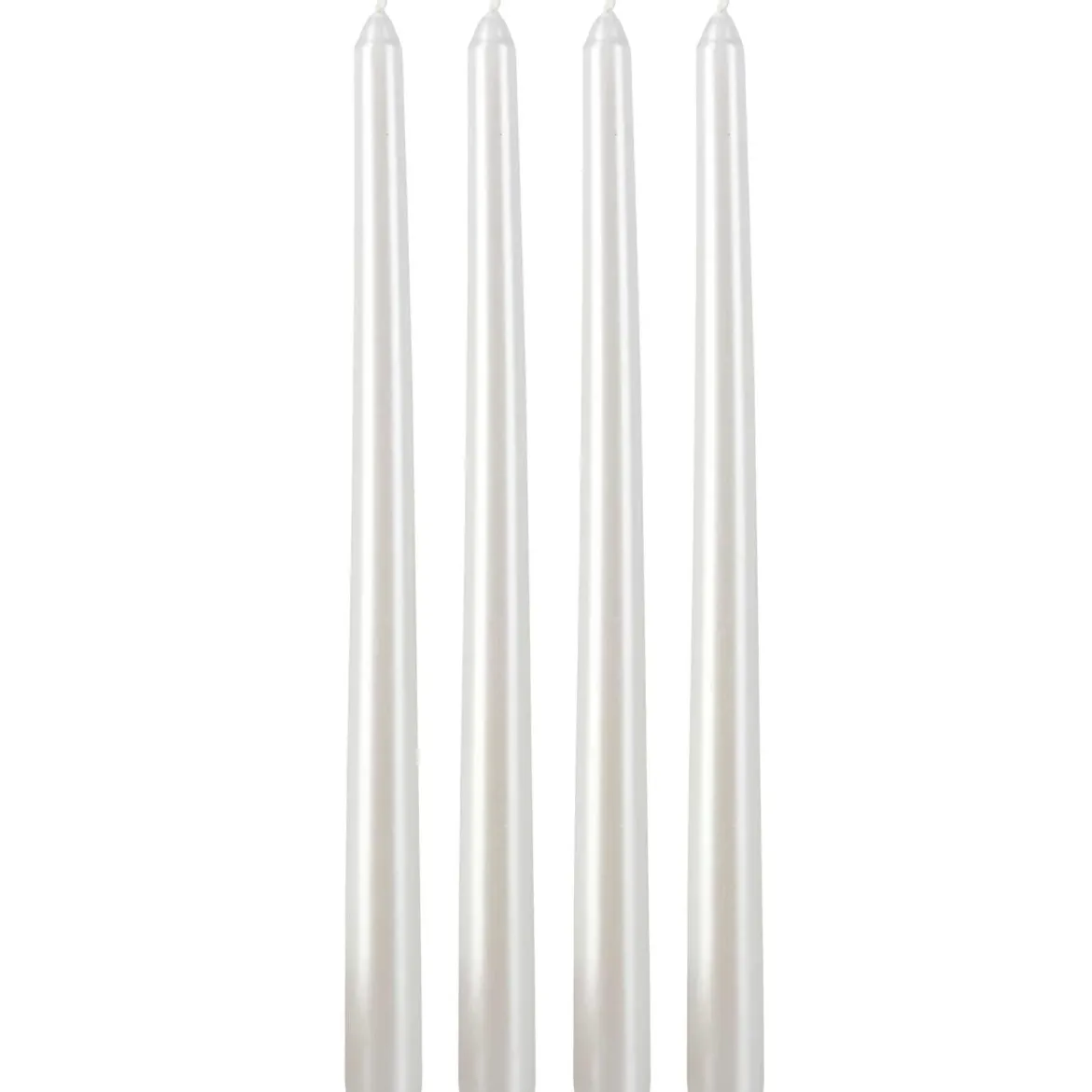 Metaliczne świece stołowe, 30 cm