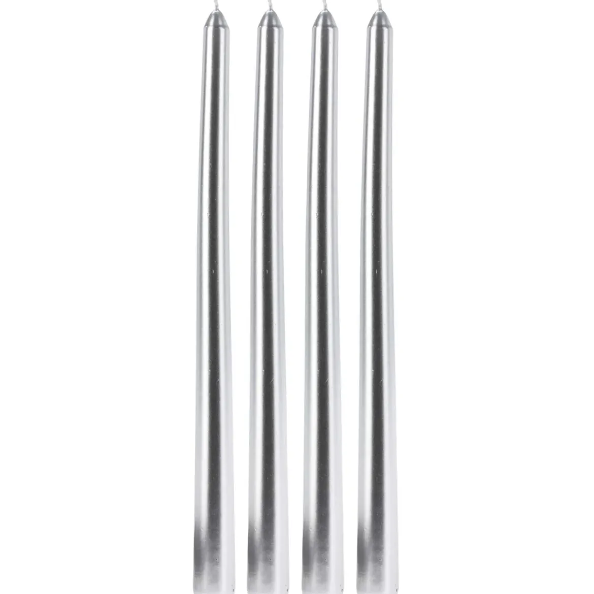 Metaliczne świece stołowe, 30 cm