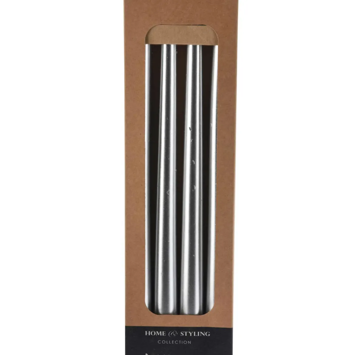 Metaliczne świece stołowe, 30 cm