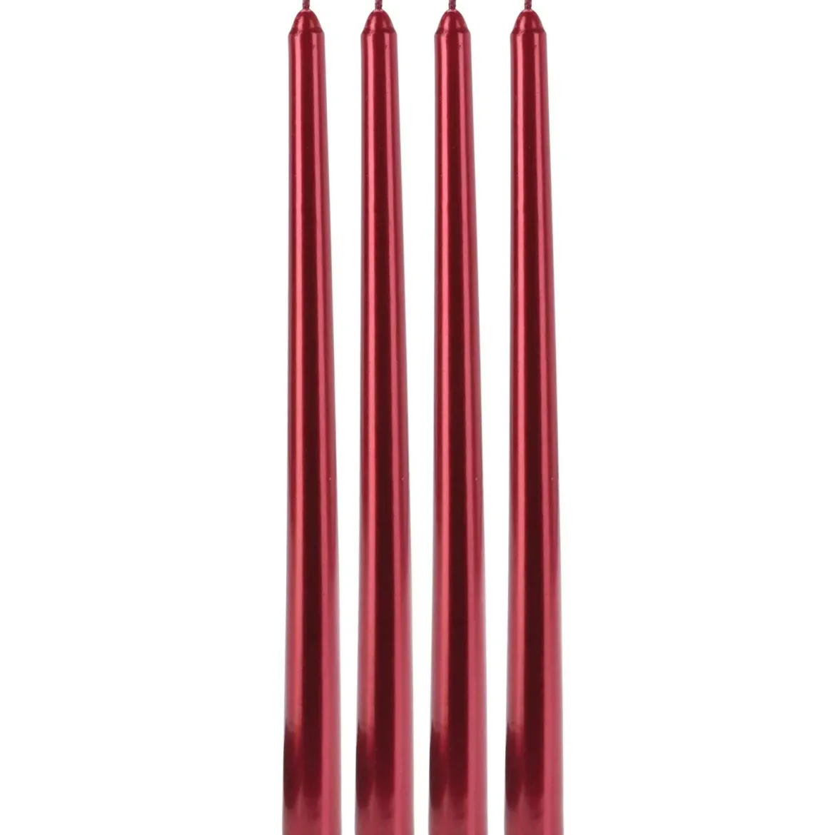 Metaliczne świece stołowe, 30 cm