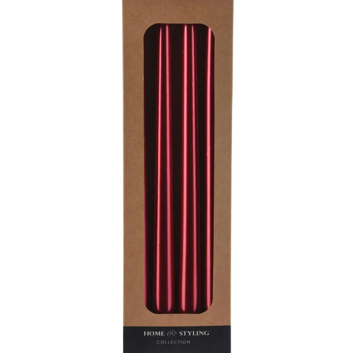 Metaliczne świece stołowe, 30 cm