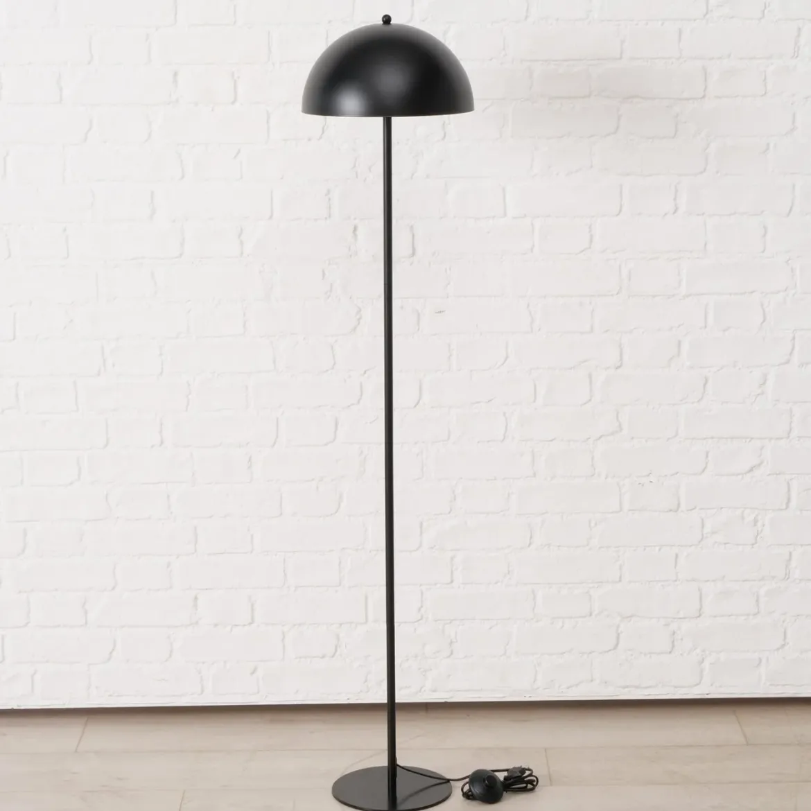 Metalowa lampa stojąca PETUNIA grzybek, wys. 140 cm