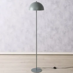 Metalowa lampa stojąca PETUNIA grzybek, wys. 140 cm