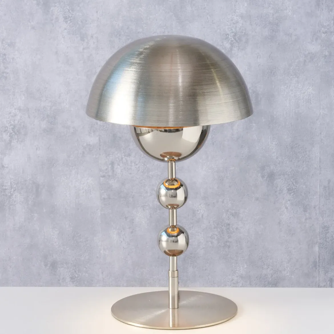 Metalowa lampka grzybek LUISE, 43,5 cm