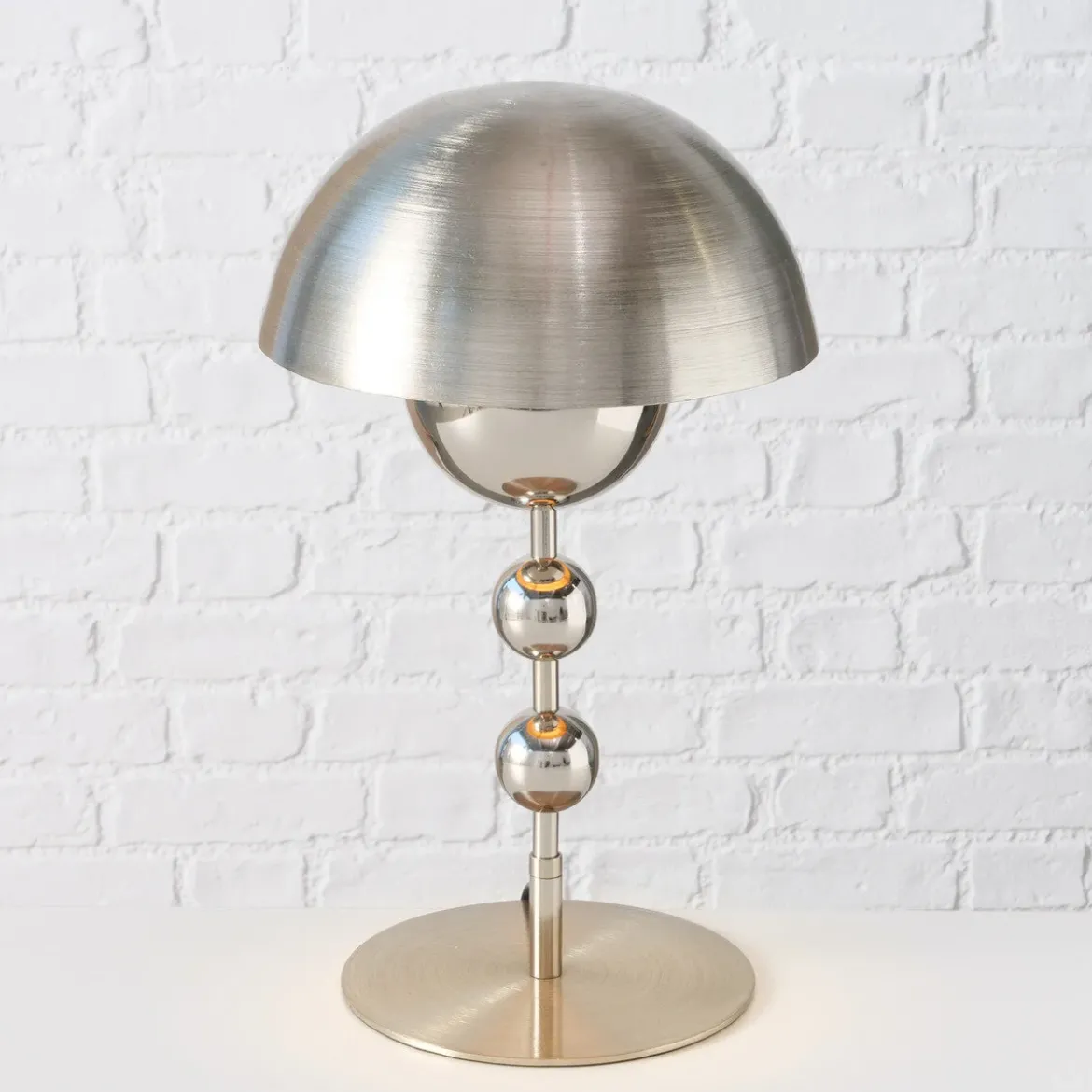 Metalowa lampka grzybek LUISE, 43,5 cm