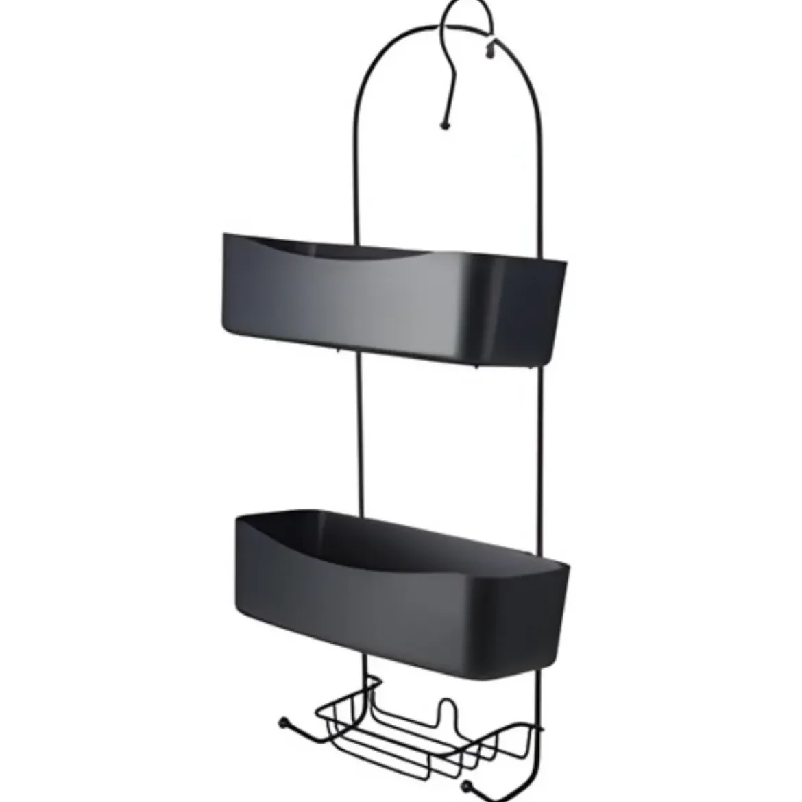 Metalowa półka łazienkowa ARC, 24 x 12 x 59 cm