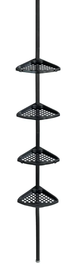 Metalowa półka pod prysznic z regulowaną wysokością 85-200 cm